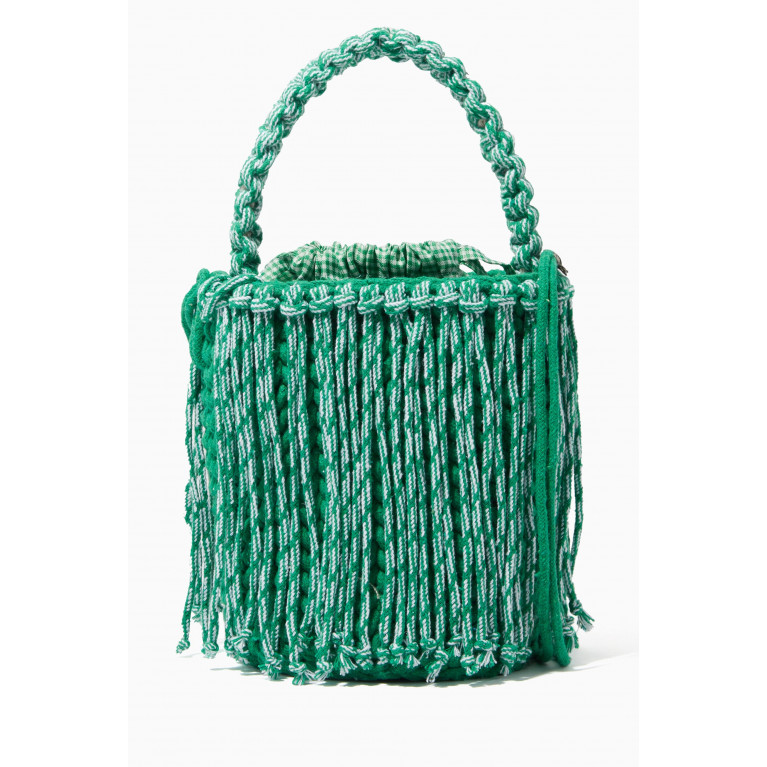 Nannacay - Olympia Dreamscape Bucket Bag in Crochet Cotton