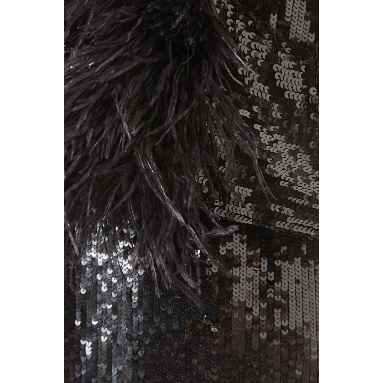 Rachel Gilbert - Xanthy Mini Dress in Sequinned Crepe