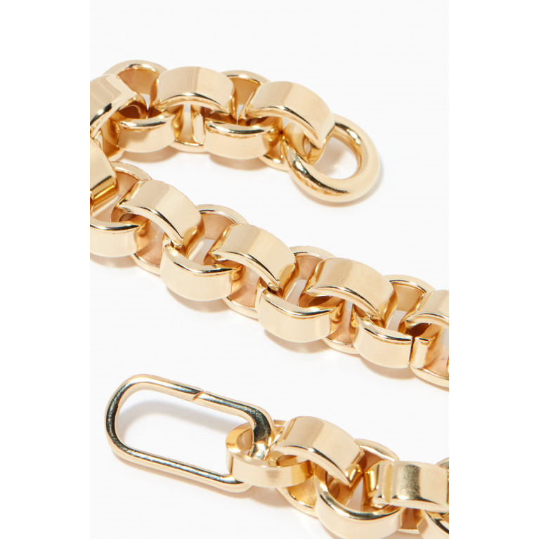 Laura Lombardi - Claudia Flat Chain Bracelet in 14kt Gold-plated Brass