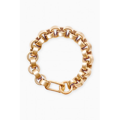 Laura Lombardi - Claudia Flat Chain Bracelet in 14kt Gold-plated Brass