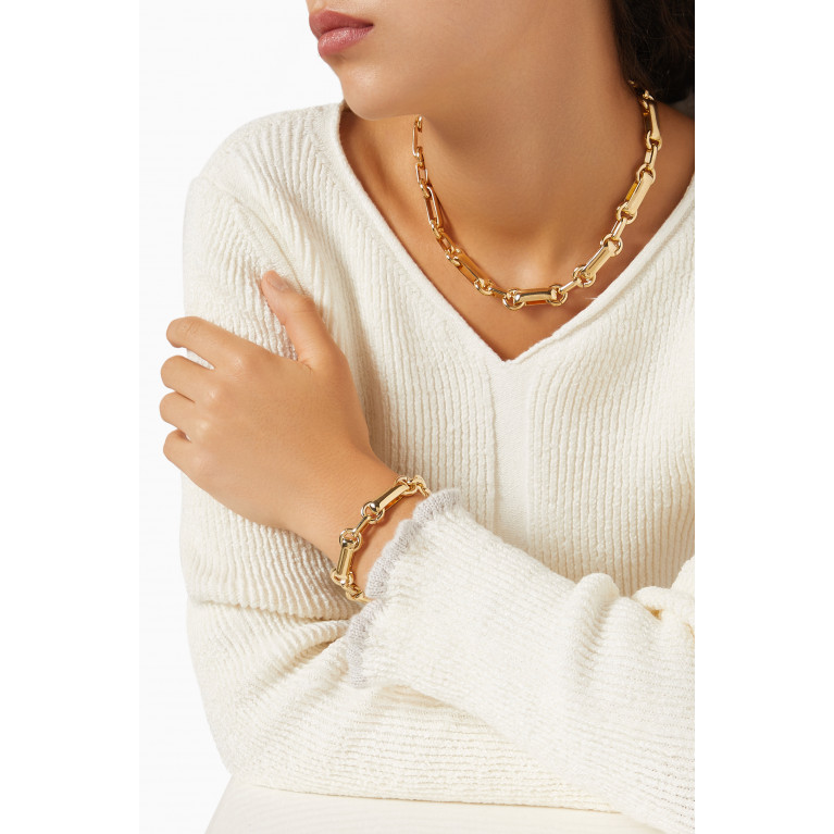 Laura Lombardi - Sienna Necklace in 14kt Gold-plated Brass