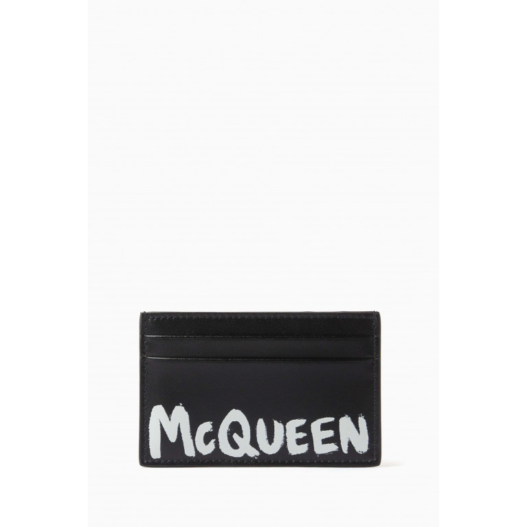 Alexander McQueen - Logo-print Card Holder in Leather