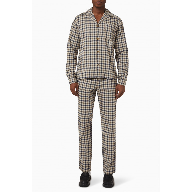 Les Deux - Ludwig Flannel Pyjama Set in Brushed Cotton
