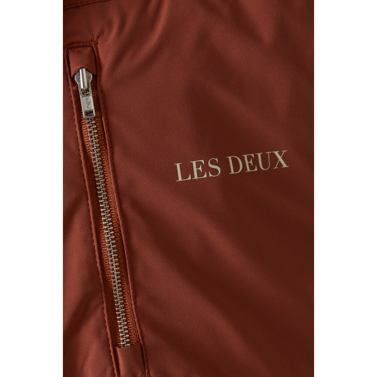 Les Deux - Mack Vest in Recycled Technical Fabric Orange