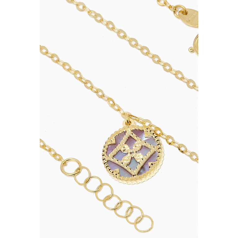 Damas - Amelia Versailles Mother of Pearl Anklet in 18kt Gold