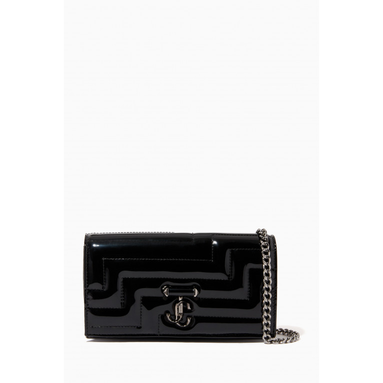 Jimmy Choo - Varenne Avenue Chain Wallet in Patent-fabric