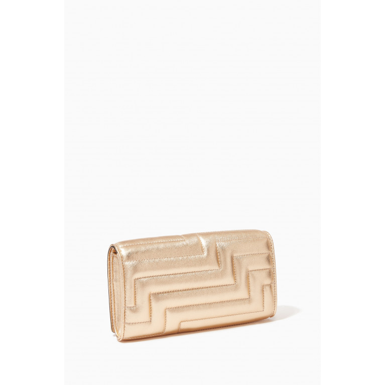 Jimmy Choo - Varenne Avenue Chain Wallet in Quilted Metallic Nappa