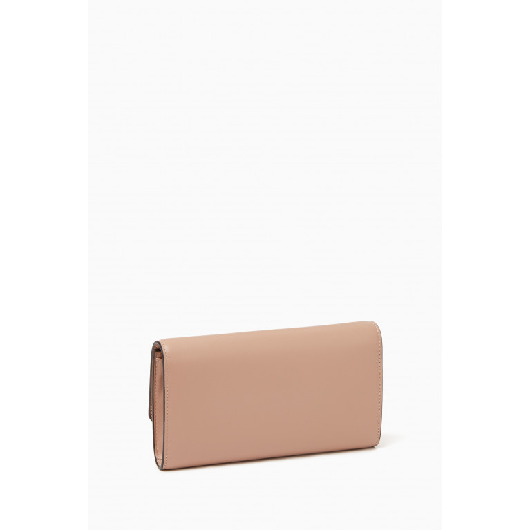 Jimmy Choo - Chain Wallet in Smooth Calfskin Pink