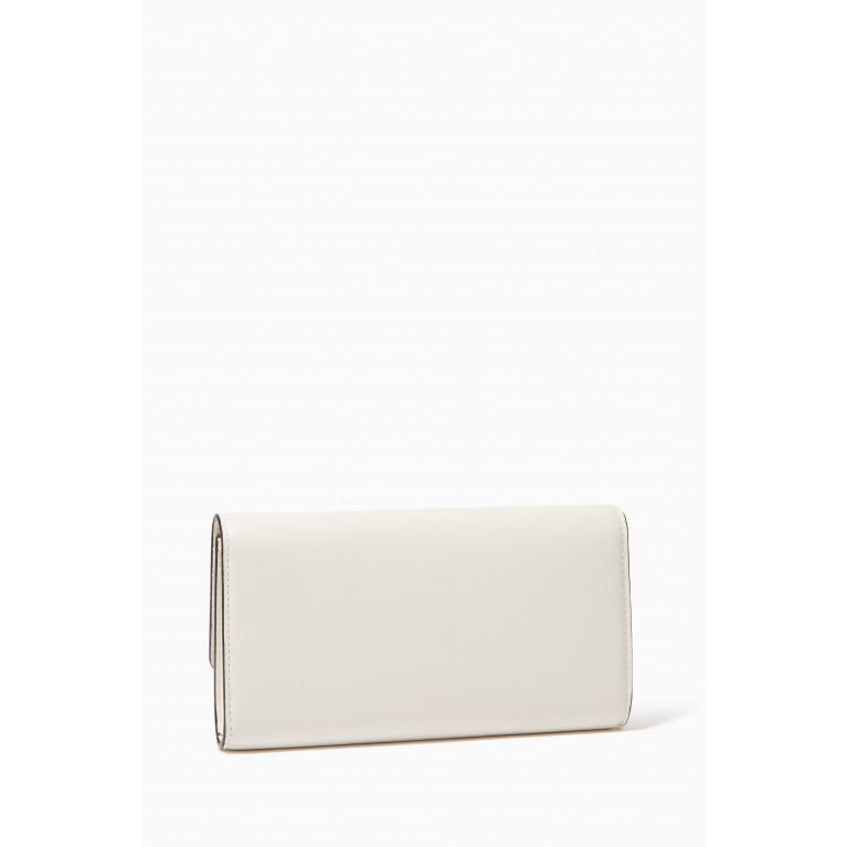 Jimmy Choo - Chain Wallet in Smooth Calfskin White
