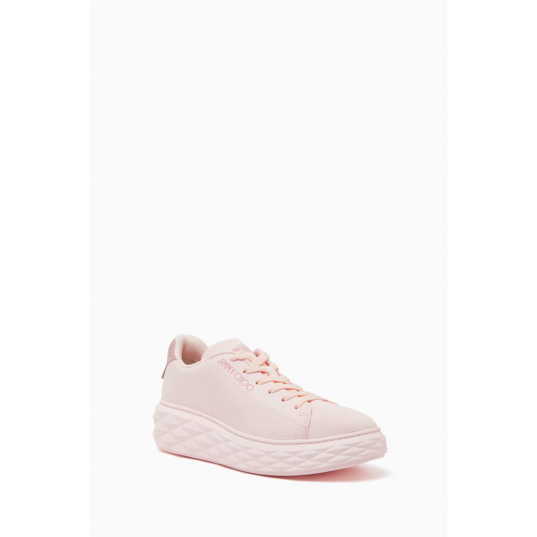 Jimmy Choo - Diamond Light Maxi Sneakers in Textile Pink