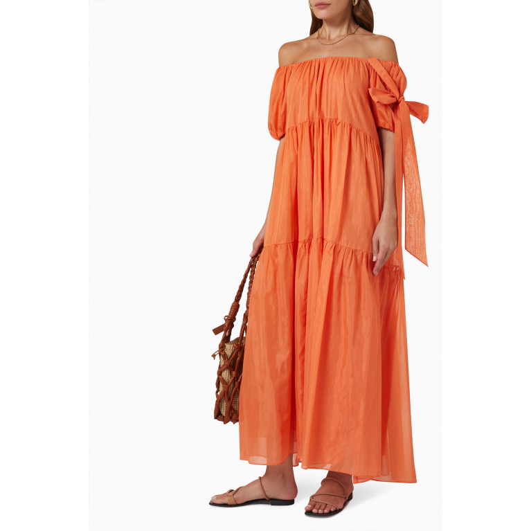 MORÉ NOIR - Joanne Dress in Cotton & Silk Blend