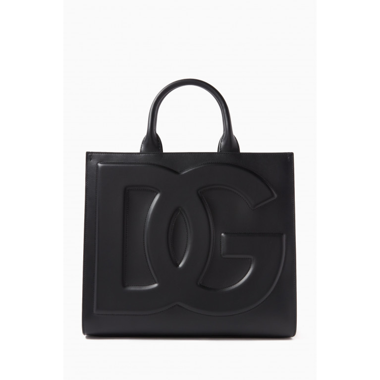 Dolce & Gabbana - Medium DG Daily Shopper in Calfskin Leather