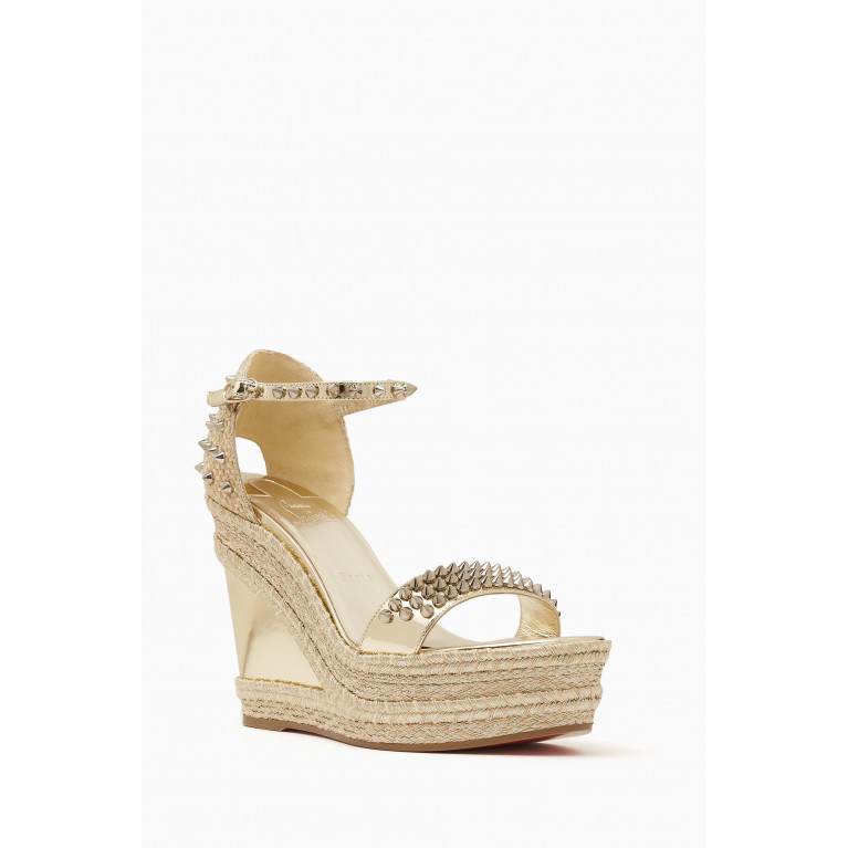 Christian Louboutin - Madmonica 120 Wedge Sandals in Nappa Leather