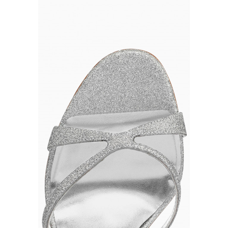 Christian Louboutin - Emily 100 Sandals in Glitter Calfskin