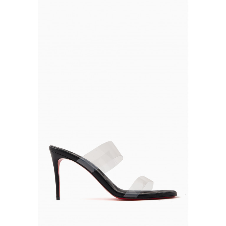 Christian Louboutin - Just Loubi 85 Pumps in Leather & PVC