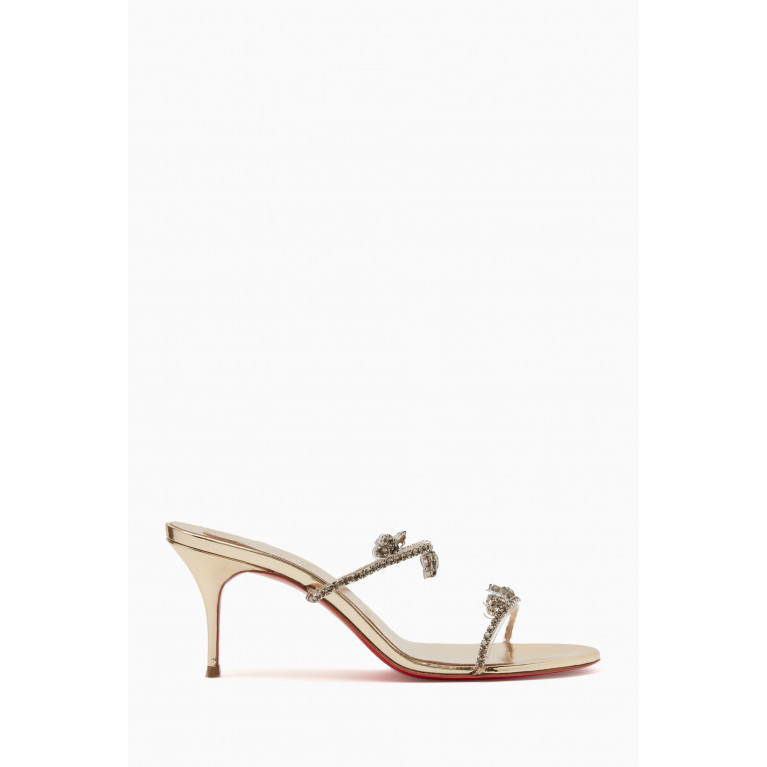 Christian Louboutin - Just Queen 70 Sandals in Leather & PVC