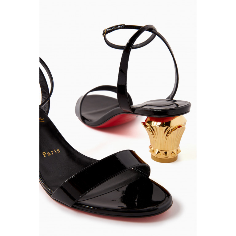 Christian Louboutin - Lipsta Queen 55 Sandals in Patent Leather