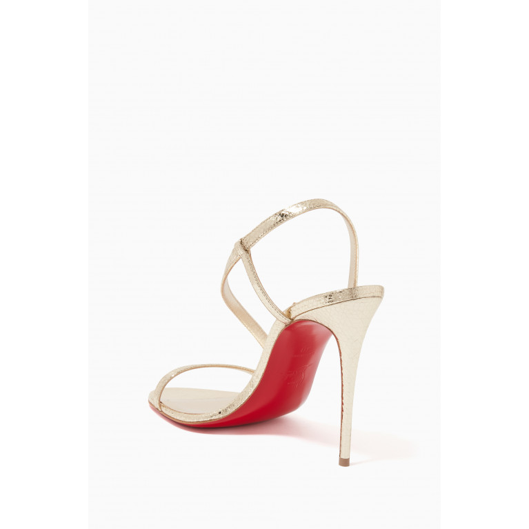 Christian Louboutin - Rosalie Strass 100 Sandals in Specchio Leather