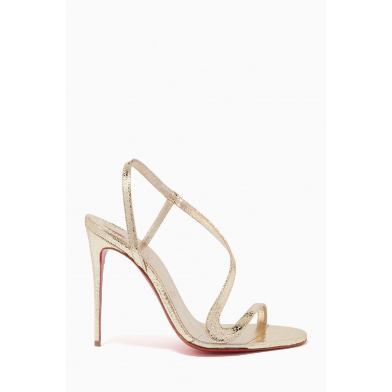 Christian Louboutin - Rosalie Strass 100 Sandals in Specchio Leather