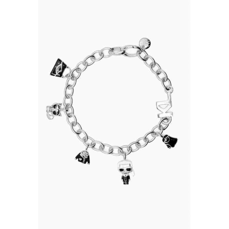 Karl Lagerfeld - K/Ikonik Charm Bracelet in Sterling Silver