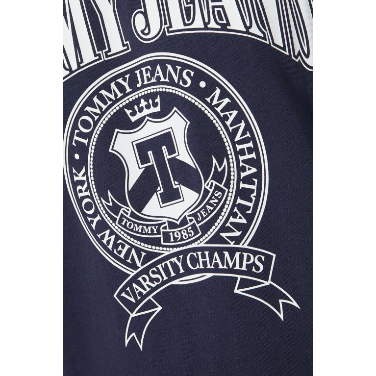 Tommy Jeans - Logo T-shirt in Cotton Blue