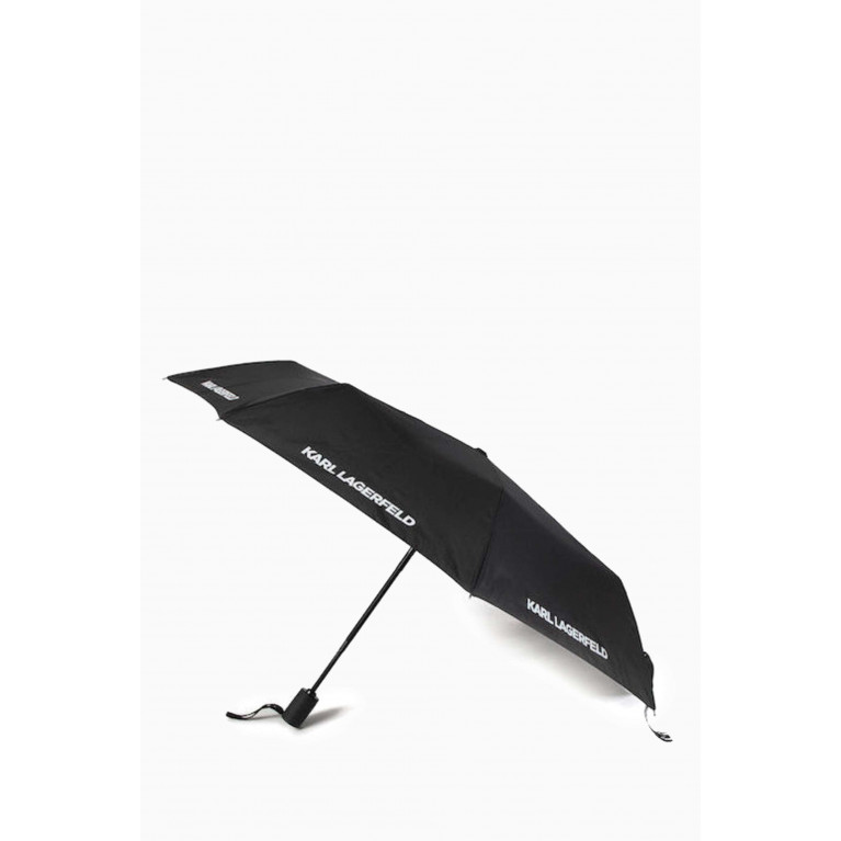 Karl Lagerfeld - Classic KARL Logo Umbrella in Recycled Fabric