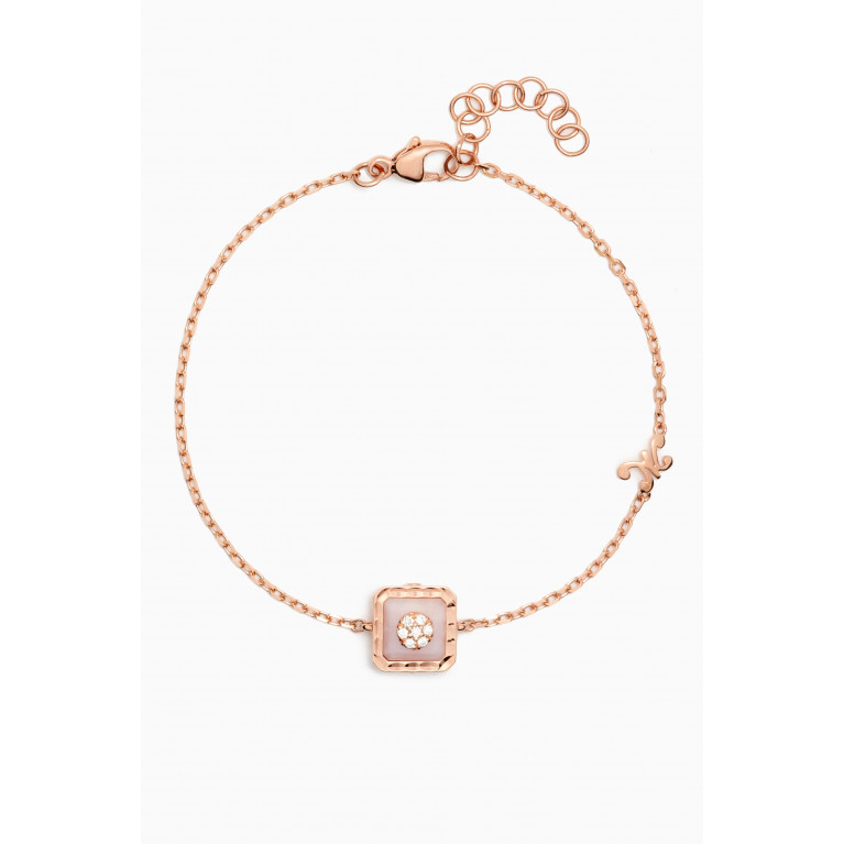 Korloff - Saint-Petersbourg Opal & Diamond Bracelet in 18kt Rose Gold Pink