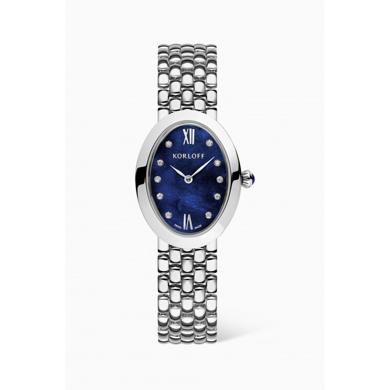 Korloff - Jardin Des Tuileries a Quartz Diamond & Stainless Steel Watch, 23mm