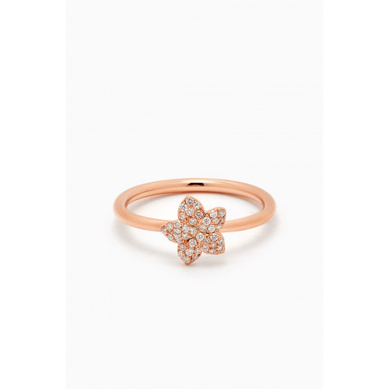 Korloff - Envolée Poétique Diamond Ring in 18kt Rose Gold