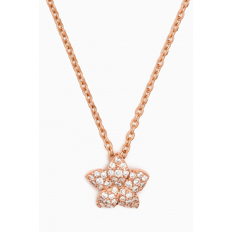 Korloff - Envolées Poétiques Diamond Pendant Necklace in 18kt Rose Gold