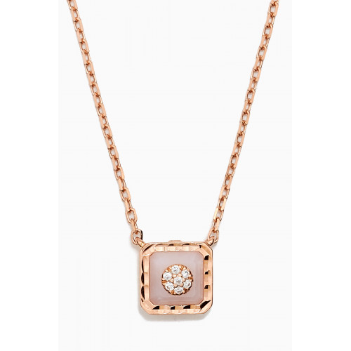Korloff - Saint-Petersbourg Opal & Diamond Necklace in 18kt Rose Gold Pink