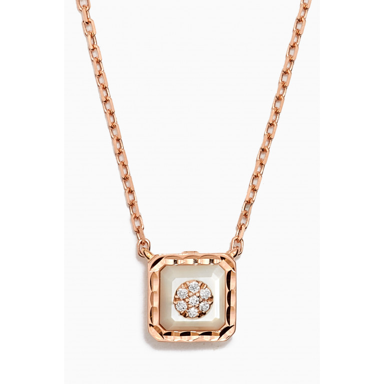 Korloff - Saint-Petersbourg Diamond Necklace in 18kt Rose Gold White