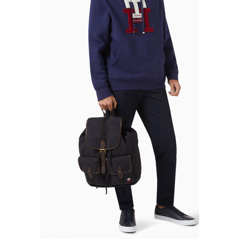 Tommy Hilfiger - TH Modern Monogram Backpack in Cotton-corduroy