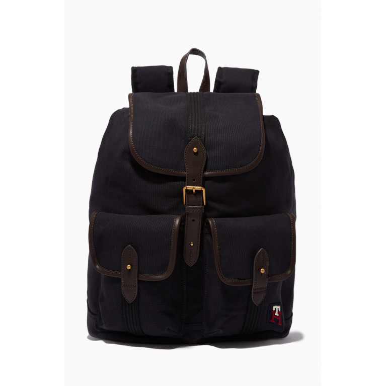 Tommy Hilfiger - TH Modern Monogram Backpack in Cotton-corduroy
