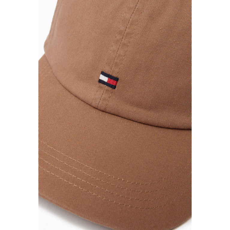 Tommy Hilfiger - Flag Logo Cap in Cotton-twill Neutral