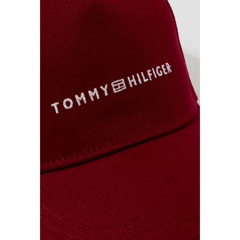 Tommy Hilfiger - Logo Baseball Cap in Cotton Red