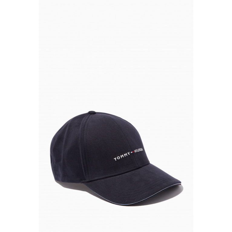 Tommy Hilfiger - Logo Corporate Cap in Cotton-twill Blue