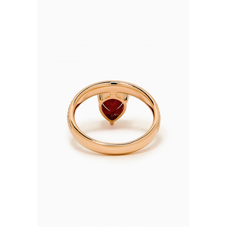 Savolinna - Linette Piorra Ruby Diamond Ring in 18kt Rose Gold