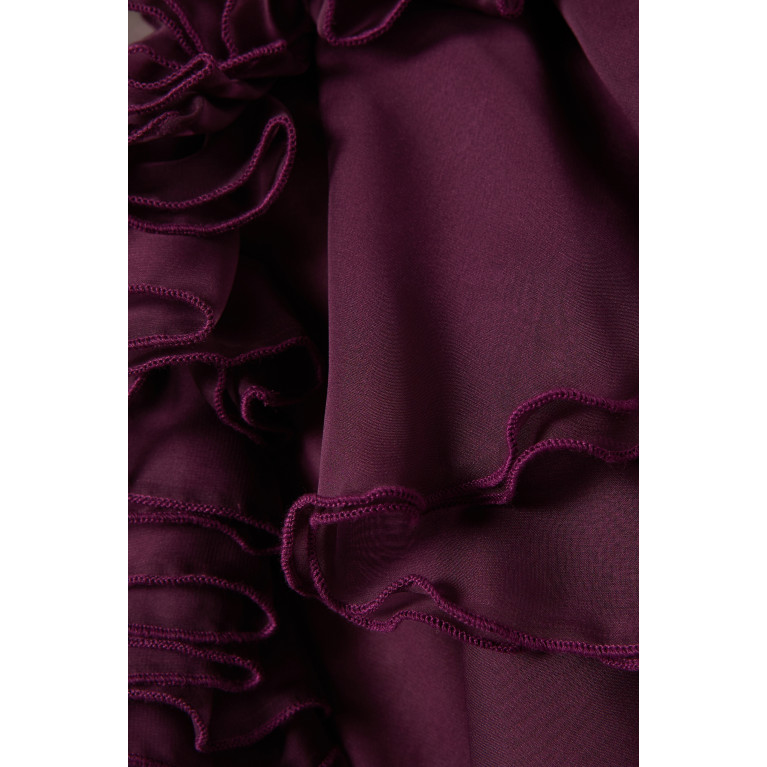 Amri - Layered Midi Dress Purple