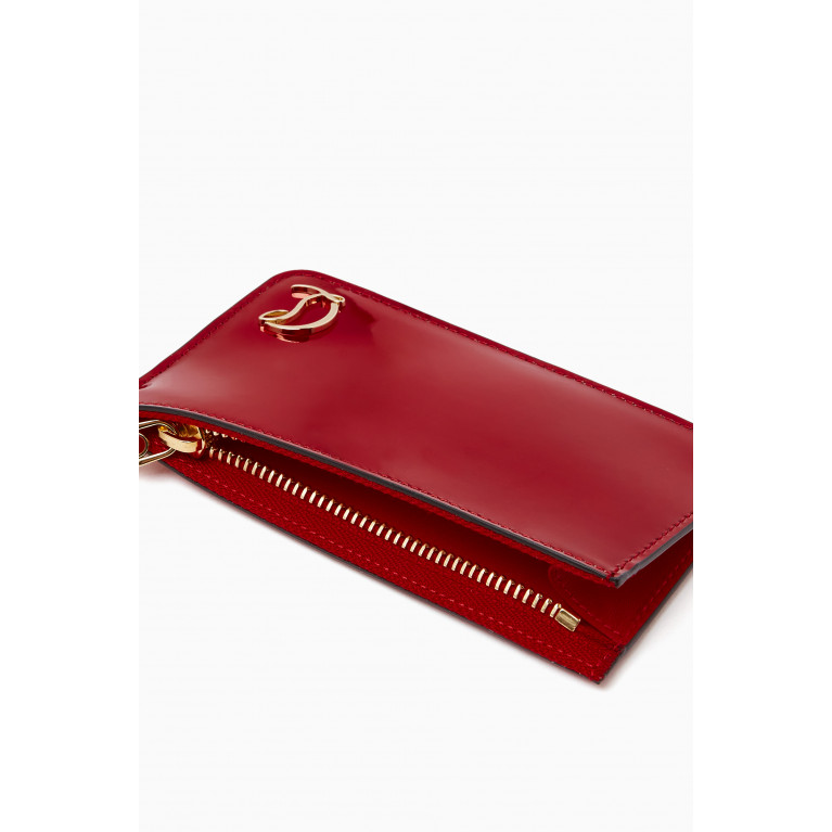 Christian Louboutin - Loubi54 Zip Card Holder in Patent Leather