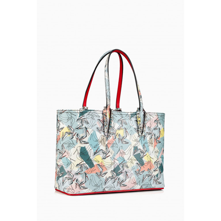 Christian Louboutin - Cabata Small Shoes-it-up Print Tote Bag in Calfskin