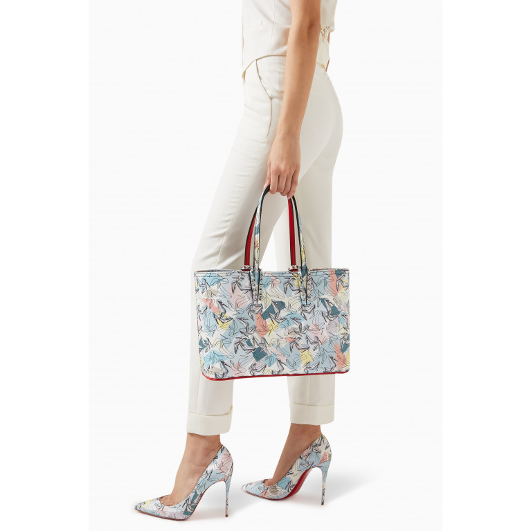 Christian Louboutin - Cabata Small Shoes-it-up Print Tote Bag in Calfskin
