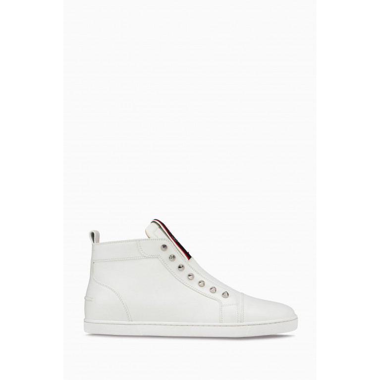 Christian Louboutin - F.A.V Fique A Vontade Mid Cut Sneakers in Calf Leather