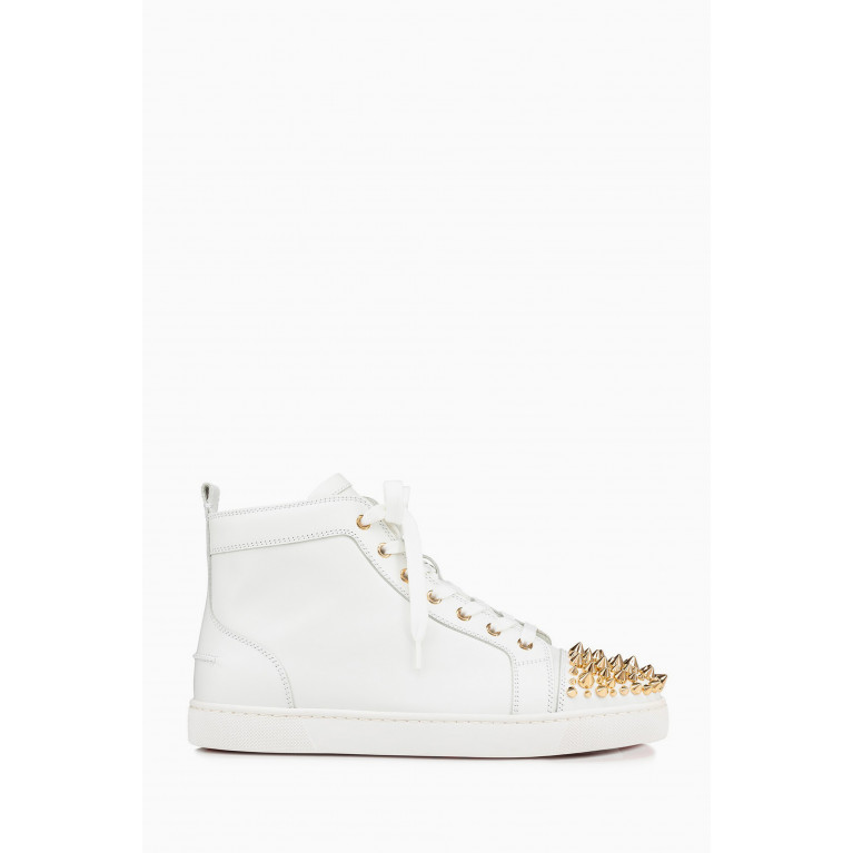 Christian Louboutin - Lou Spikes Sneakers in Calf Leather
