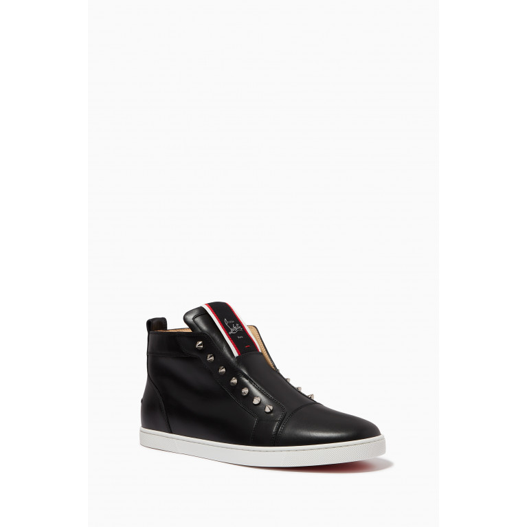Christian Louboutin - F.a.v Fique A Vontade Mid Cut Sneakers in Calf Leather