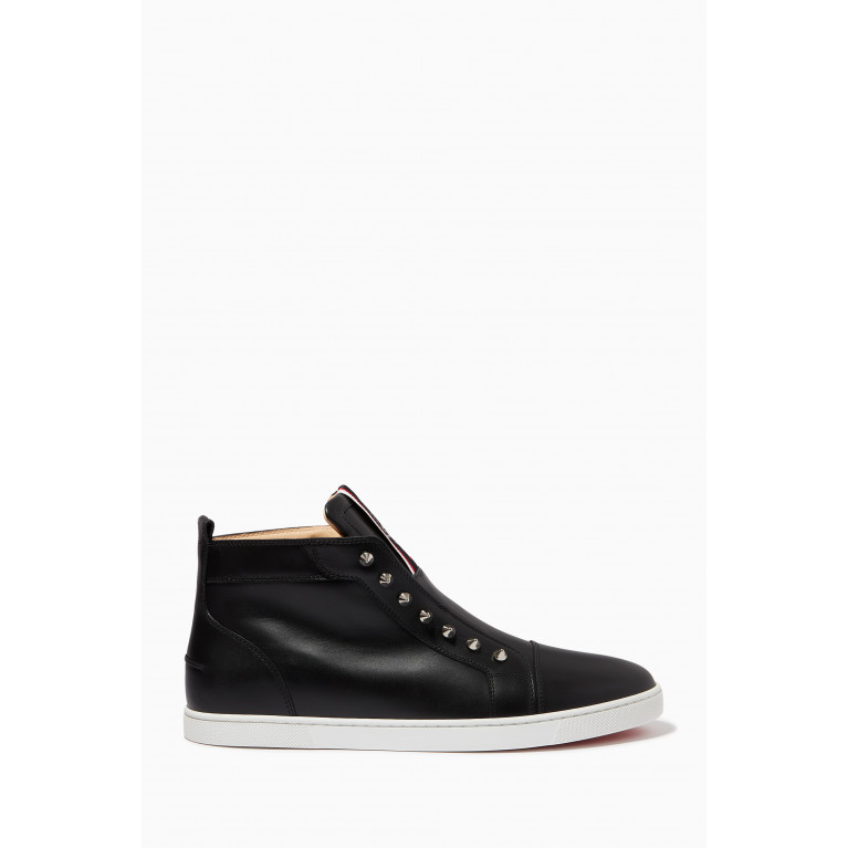 Christian Louboutin - F.a.v Fique A Vontade Mid Cut Sneakers in Calf Leather
