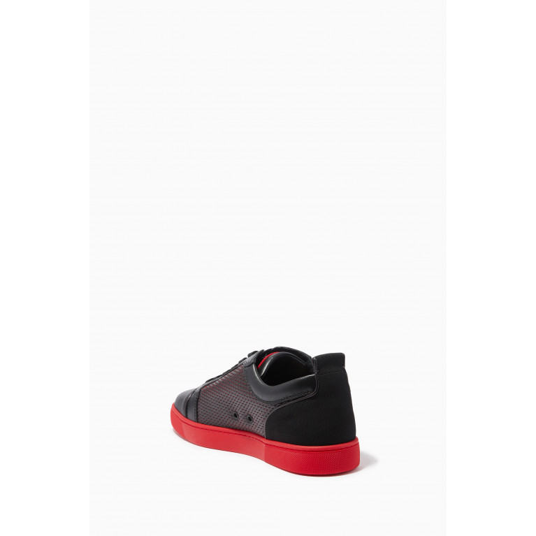Christian Louboutin - Louis Junior Sneakers in Mesh & Grainy Leather