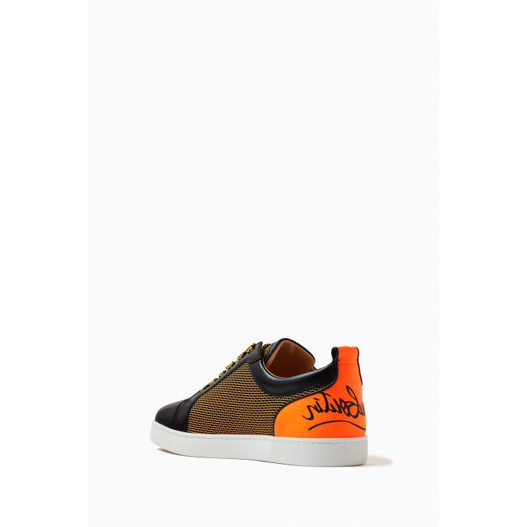 Christian Louboutin - Fun Louis Junior Sneakers in Leather & Mesh