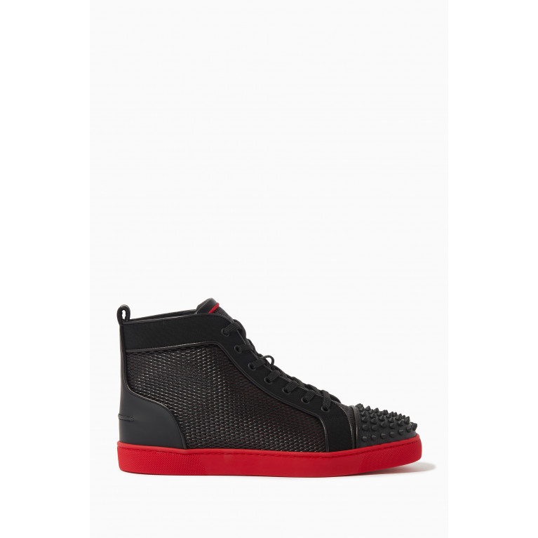 Christian Louboutin - Lou Spikes in Calf Leather & Mesh