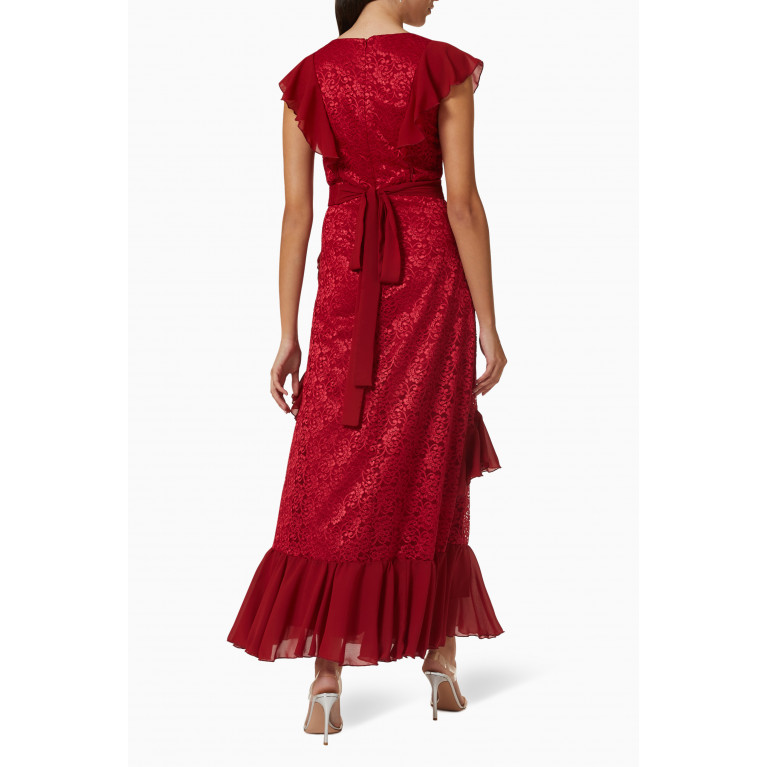 NASS - Tiered Maxi Dress Red